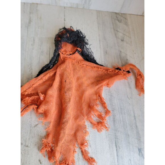 Mini hanging pumpkin scary face Halloween home decor prop - Picture 8 of 8